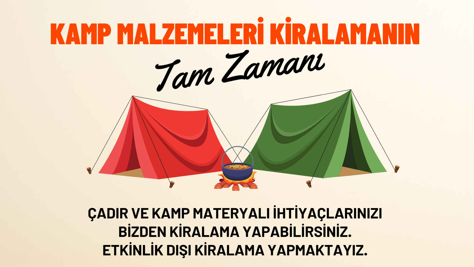 Kamp Malzemeleri Kiralama